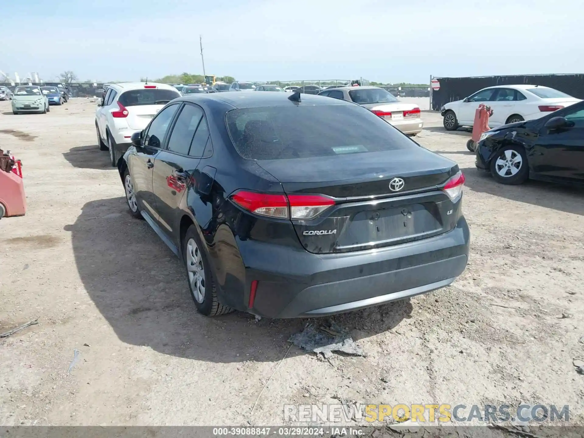 3 Photograph of a damaged car 5YFEPMAE9NP302371 TOYOTA COROLLA 2022