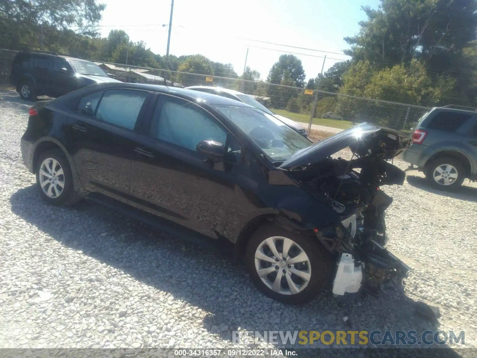 1 Photograph of a damaged car 5YFEPMAE9NP314357 TOYOTA COROLLA 2022