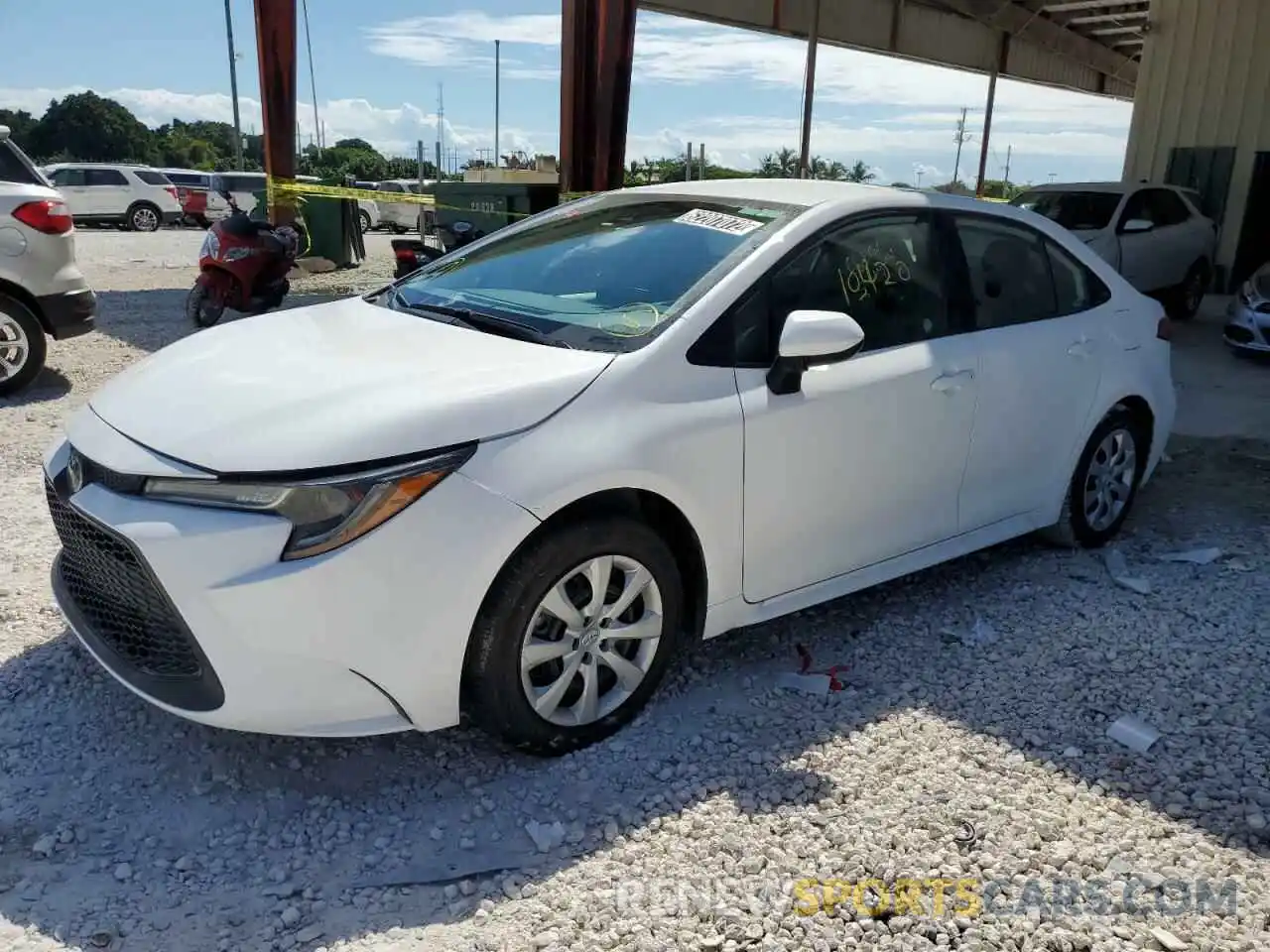 1 Photograph of a damaged car 5YFEPMAE9NP315976 TOYOTA COROLLA 2022