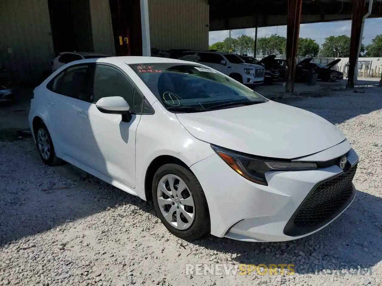 4 Photograph of a damaged car 5YFEPMAE9NP315976 TOYOTA COROLLA 2022