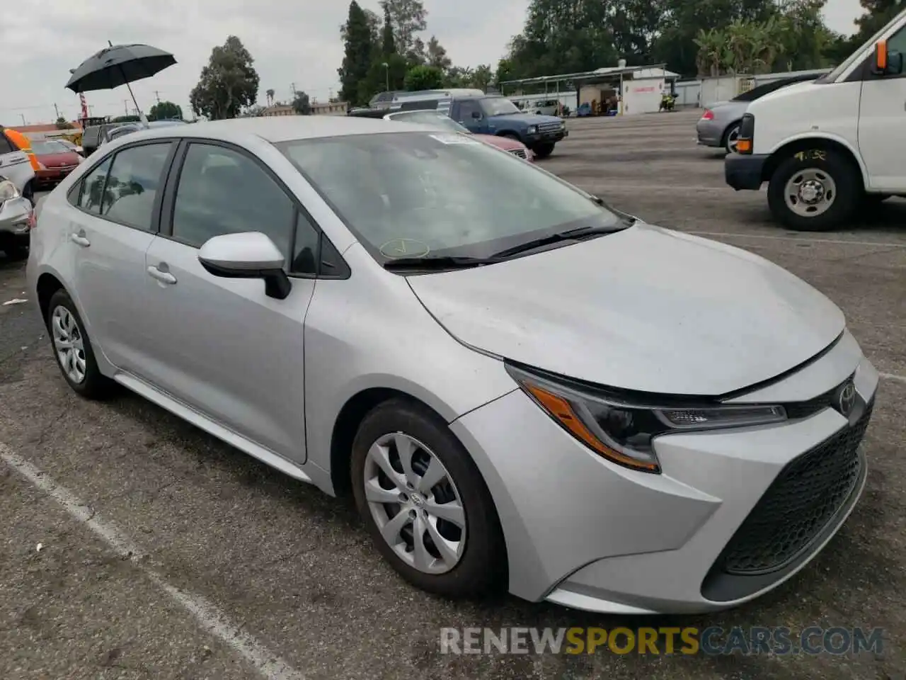 1 Photograph of a damaged car 5YFEPMAE9NP318540 TOYOTA COROLLA 2022