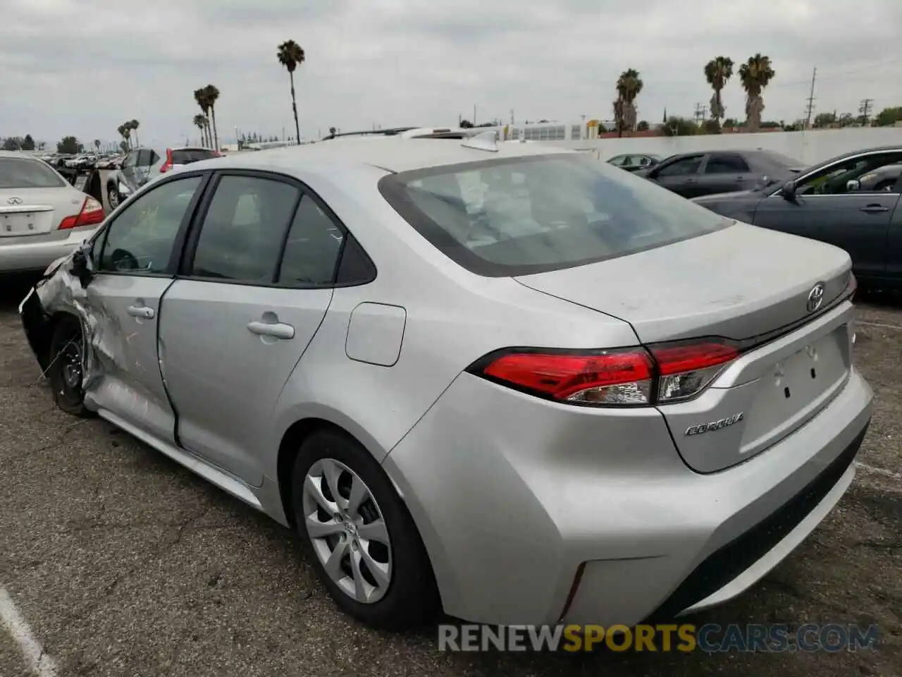 3 Photograph of a damaged car 5YFEPMAE9NP318540 TOYOTA COROLLA 2022