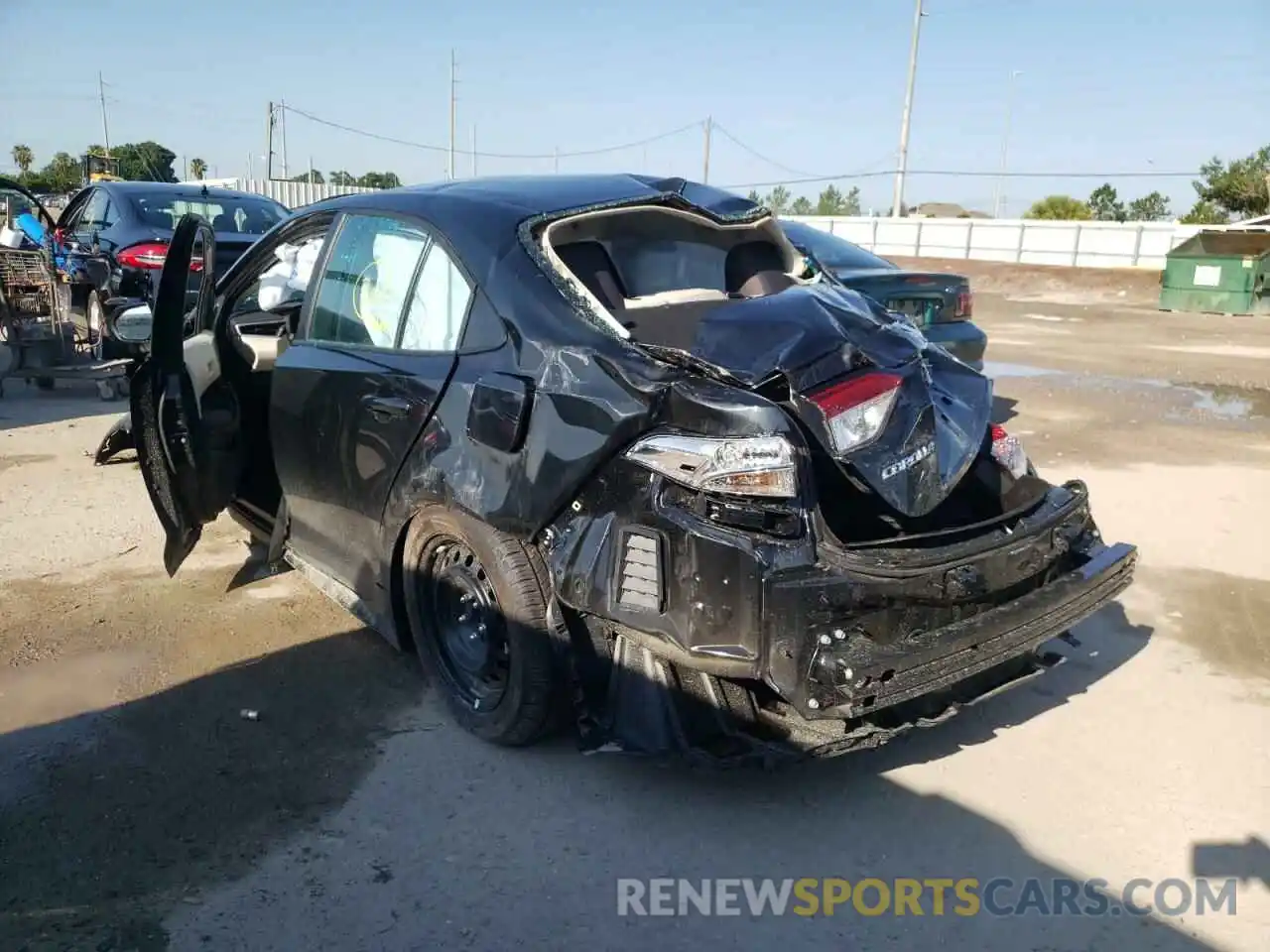 3 Photograph of a damaged car 5YFEPMAE9NP321230 TOYOTA COROLLA 2022