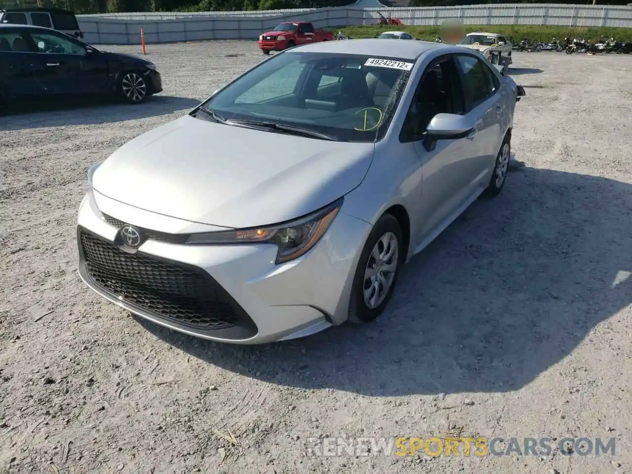 2 Photograph of a damaged car 5YFEPMAE9NP323642 TOYOTA COROLLA 2022