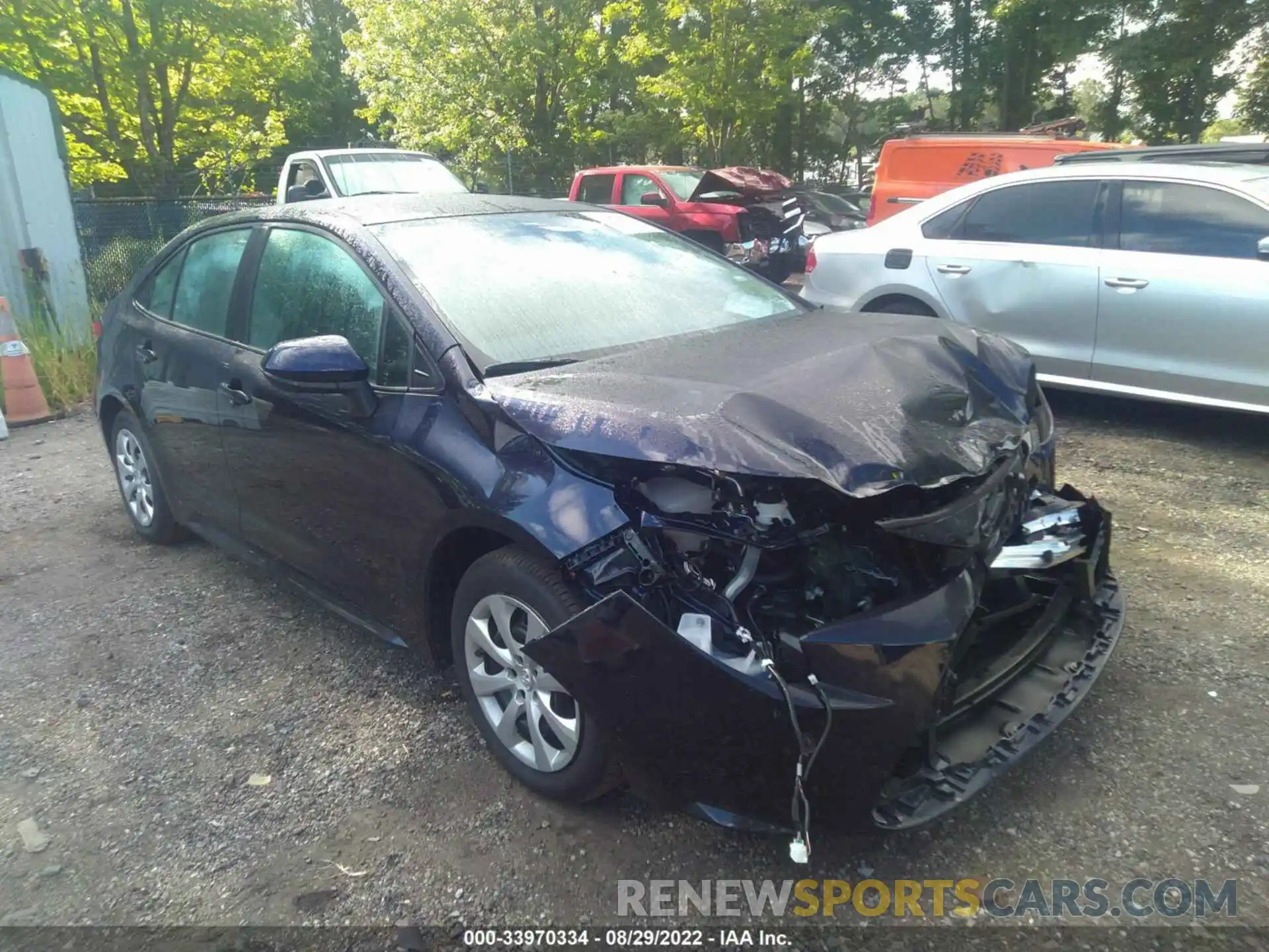 1 Photograph of a damaged car 5YFEPMAE9NP333295 TOYOTA COROLLA 2022