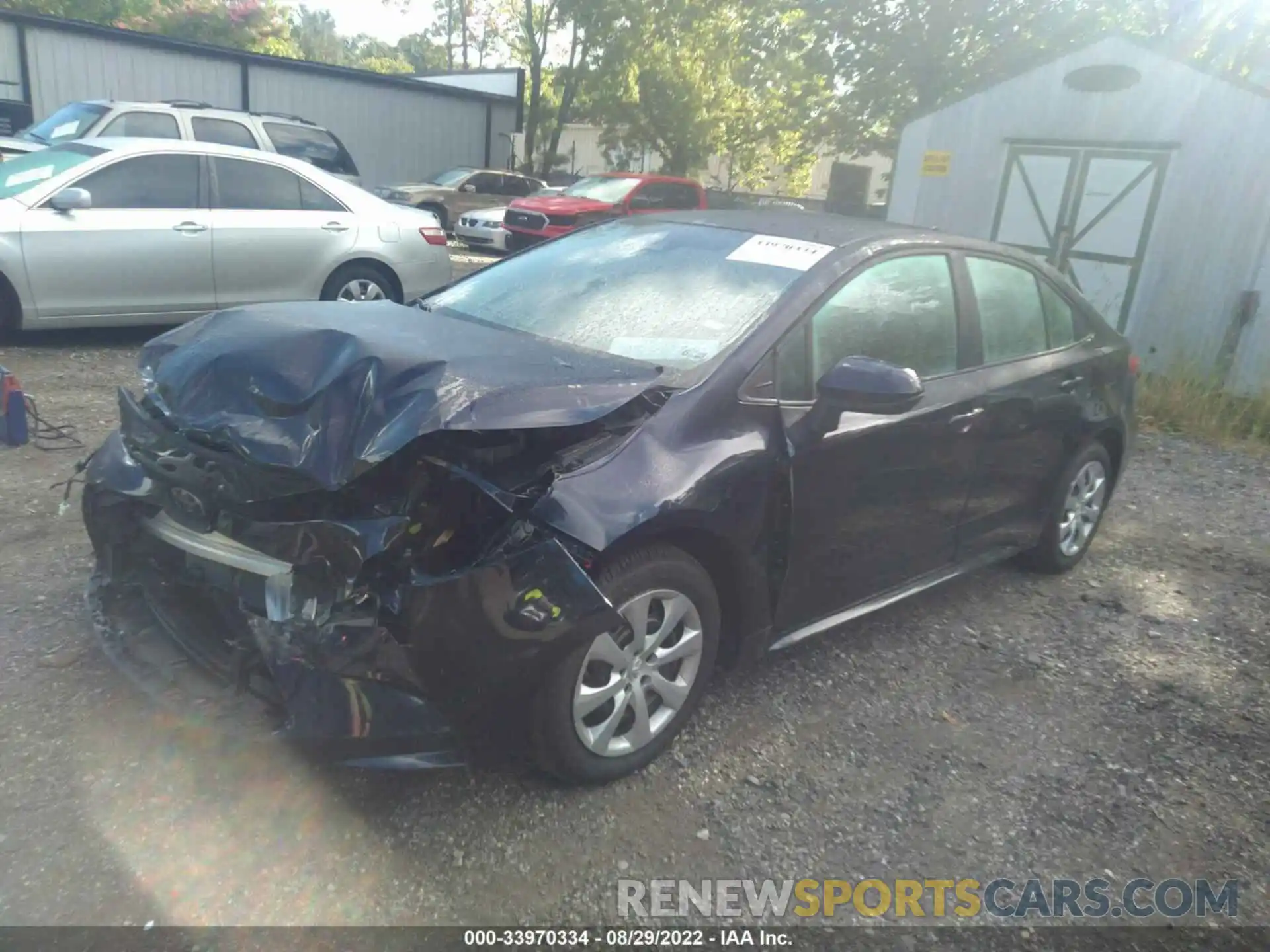 2 Photograph of a damaged car 5YFEPMAE9NP333295 TOYOTA COROLLA 2022