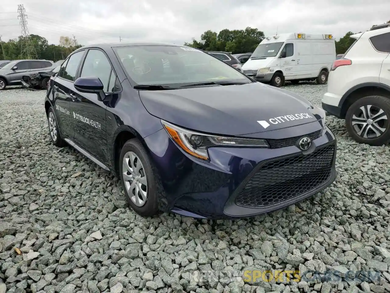 1 Photograph of a damaged car 5YFEPMAE9NP335631 TOYOTA COROLLA 2022