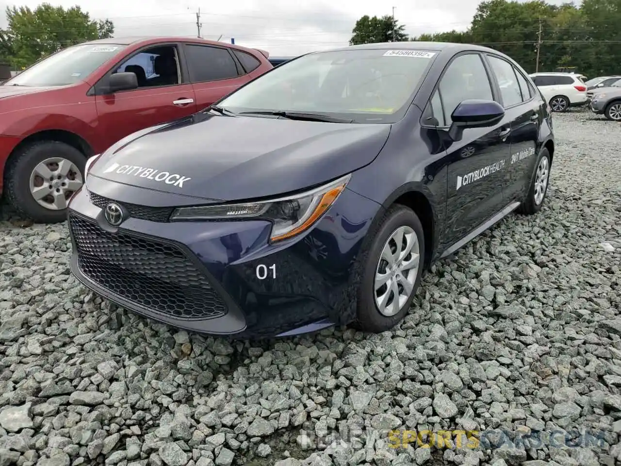 2 Photograph of a damaged car 5YFEPMAE9NP335631 TOYOTA COROLLA 2022