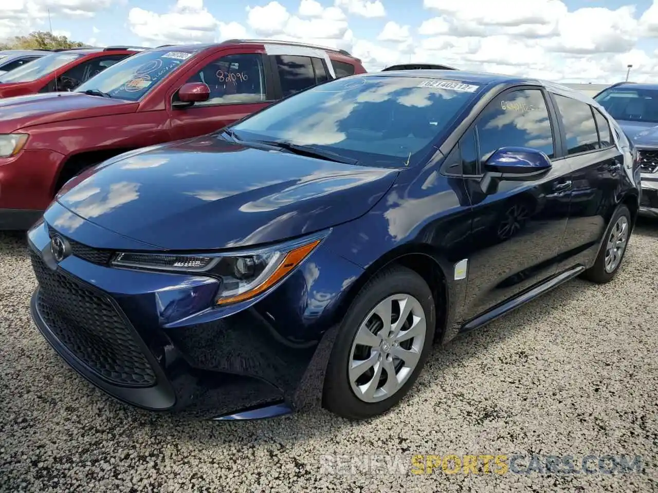 2 Photograph of a damaged car 5YFEPMAE9NP357337 TOYOTA COROLLA 2022