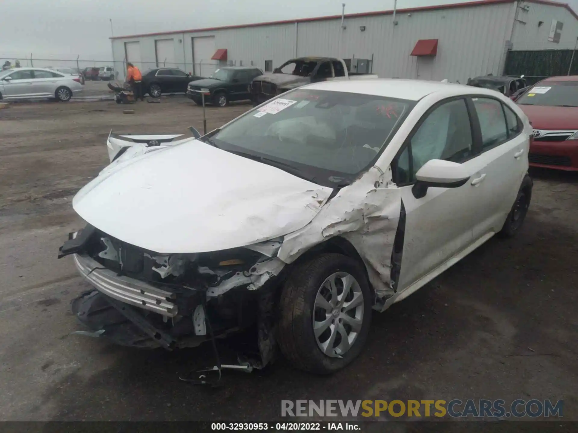 2 Photograph of a damaged car 5YFEPMAEXNP273124 TOYOTA COROLLA 2022