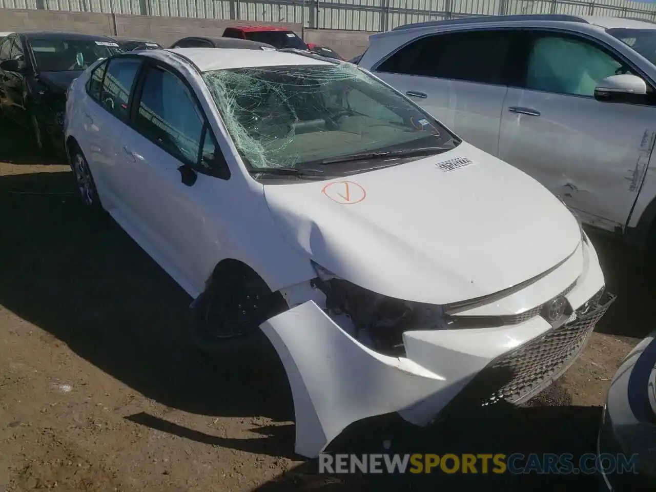 1 Photograph of a damaged car 5YFEPMAEXNP279098 TOYOTA COROLLA 2022