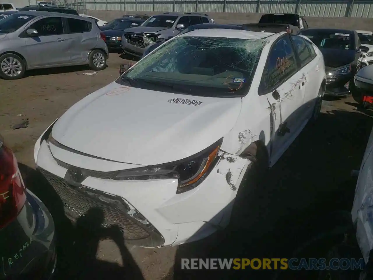 2 Photograph of a damaged car 5YFEPMAEXNP279098 TOYOTA COROLLA 2022