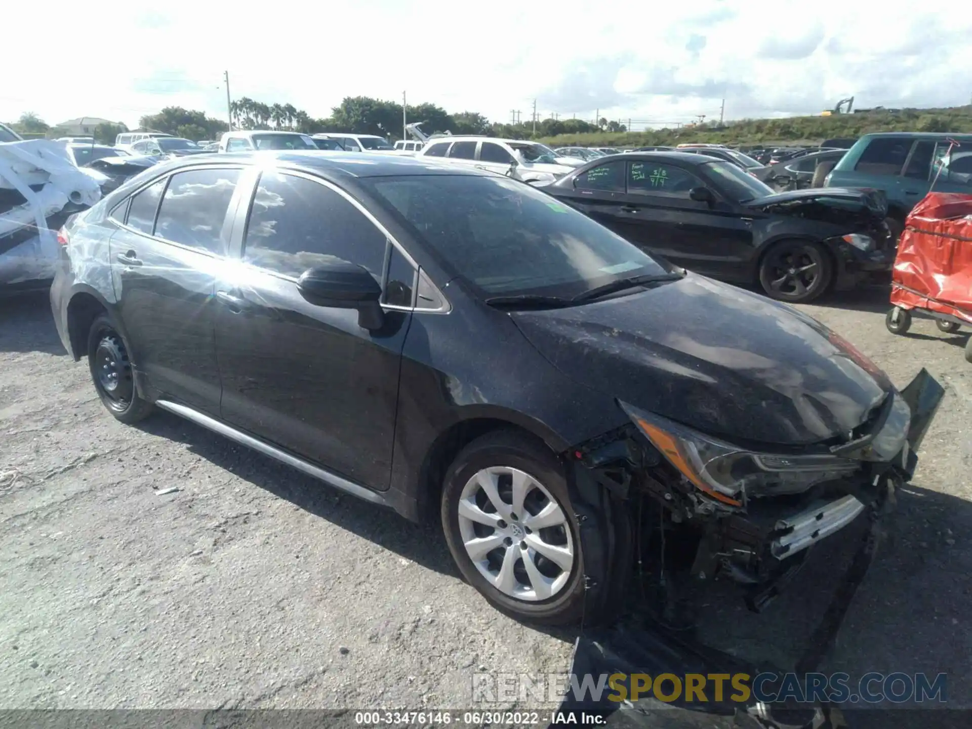 1 Photograph of a damaged car 5YFEPMAEXNP283376 TOYOTA COROLLA 2022