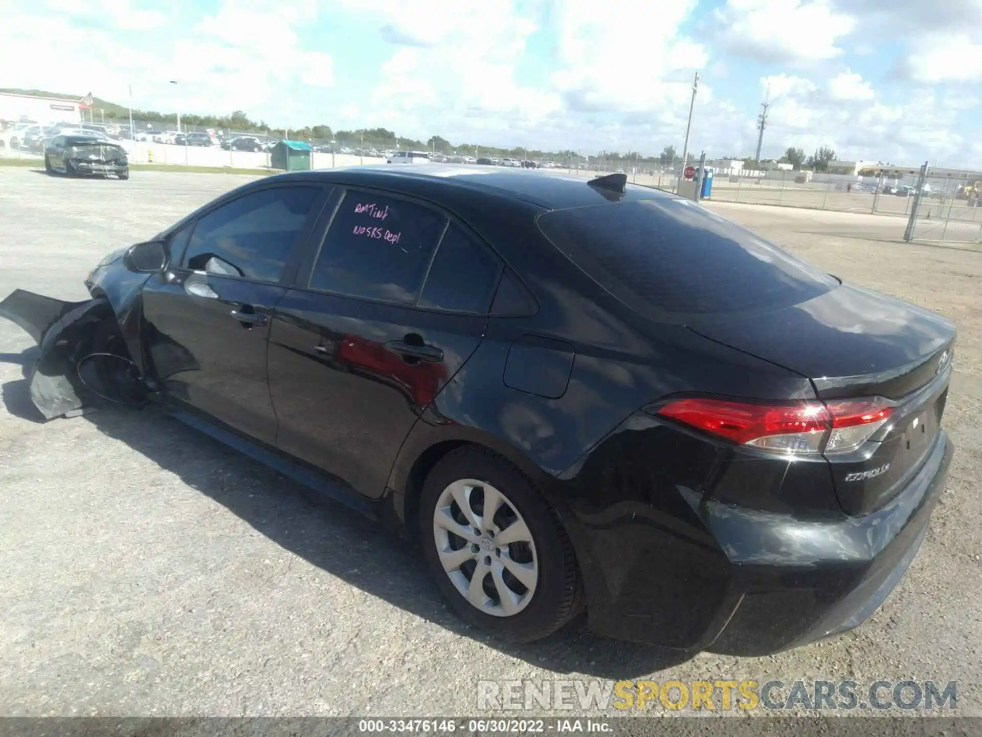 3 Photograph of a damaged car 5YFEPMAEXNP283376 TOYOTA COROLLA 2022