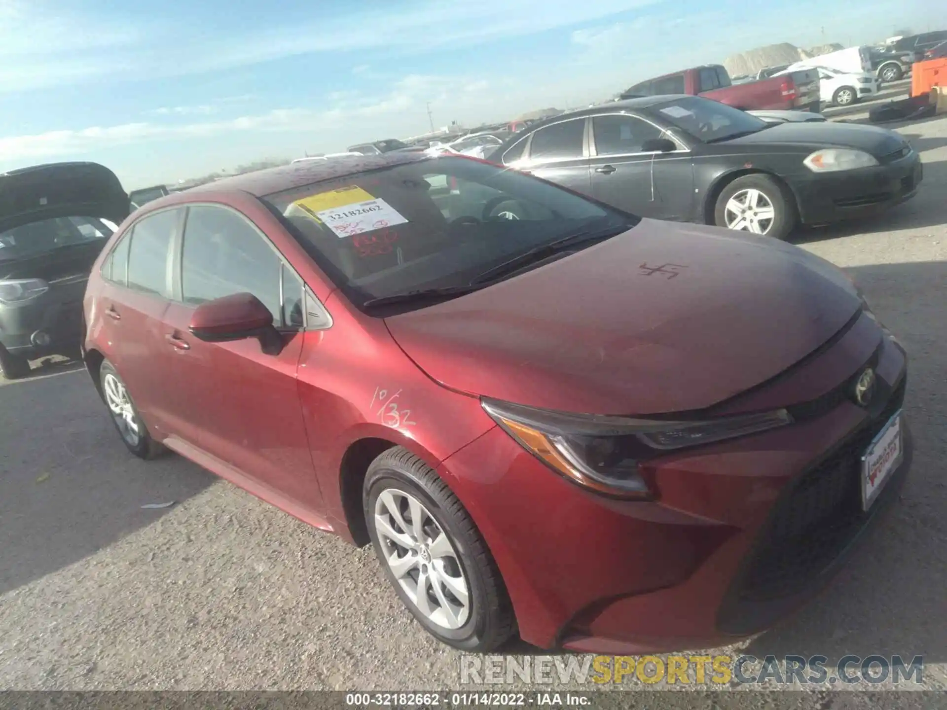 1 Photograph of a damaged car 5YFEPMAEXNP297357 TOYOTA COROLLA 2022