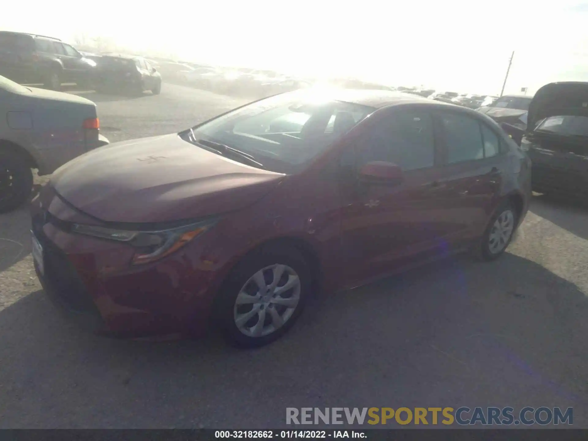 2 Photograph of a damaged car 5YFEPMAEXNP297357 TOYOTA COROLLA 2022