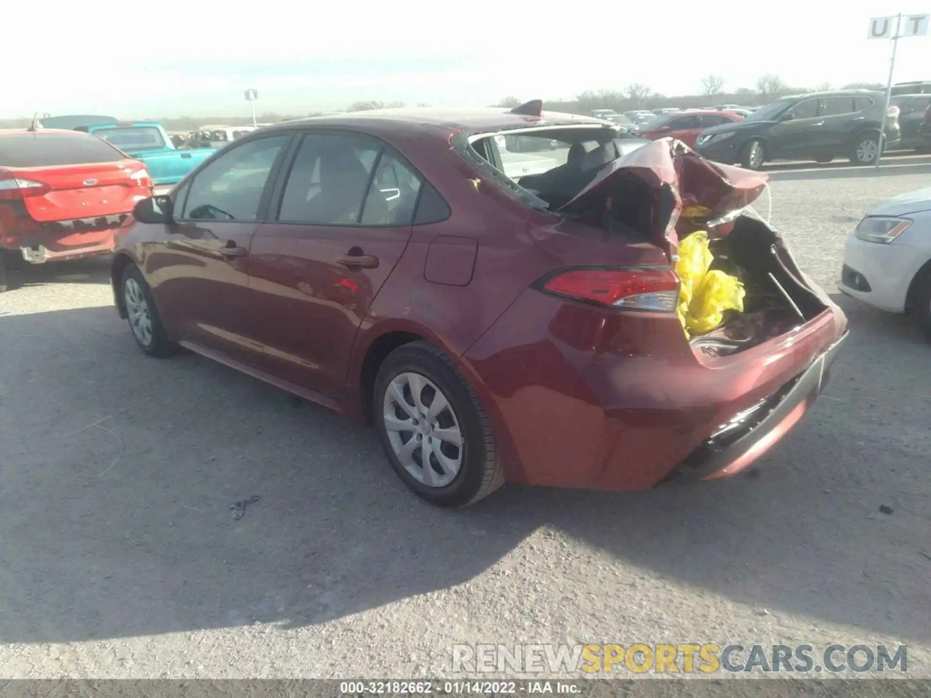 3 Photograph of a damaged car 5YFEPMAEXNP297357 TOYOTA COROLLA 2022