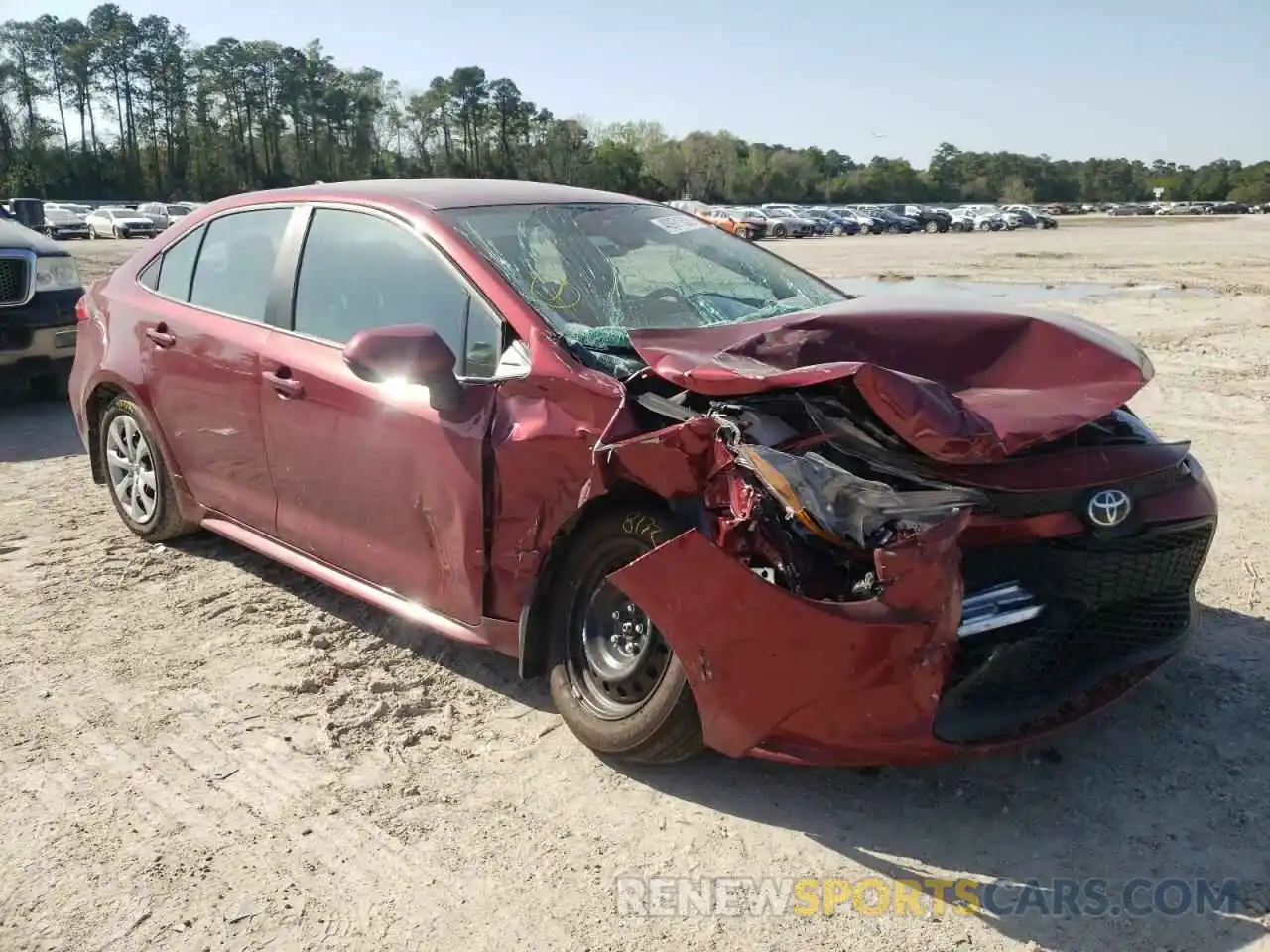 1 Photograph of a damaged car 5YFEPMAEXNP299822 TOYOTA COROLLA 2022