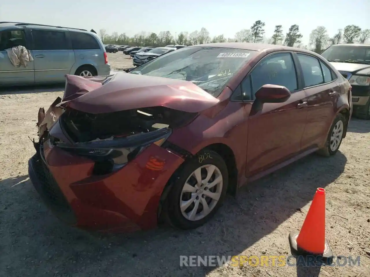 2 Photograph of a damaged car 5YFEPMAEXNP299822 TOYOTA COROLLA 2022