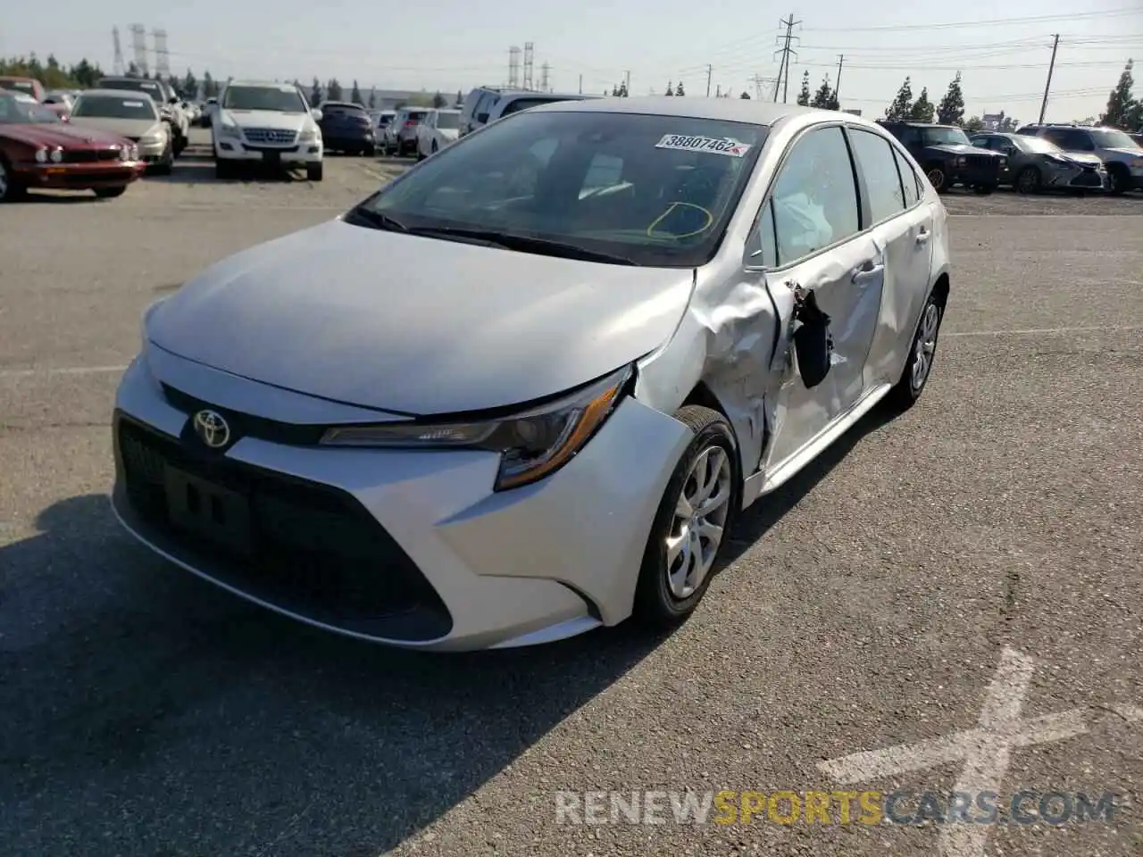 2 Photograph of a damaged car 5YFEPMAEXNP300449 TOYOTA COROLLA 2022