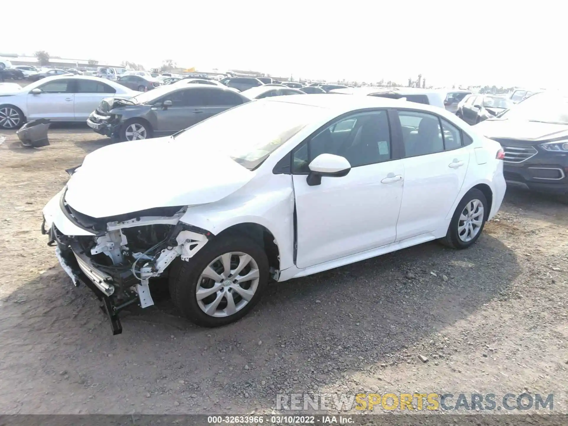 2 Photograph of a damaged car 5YFEPMAEXNP300788 TOYOTA COROLLA 2022