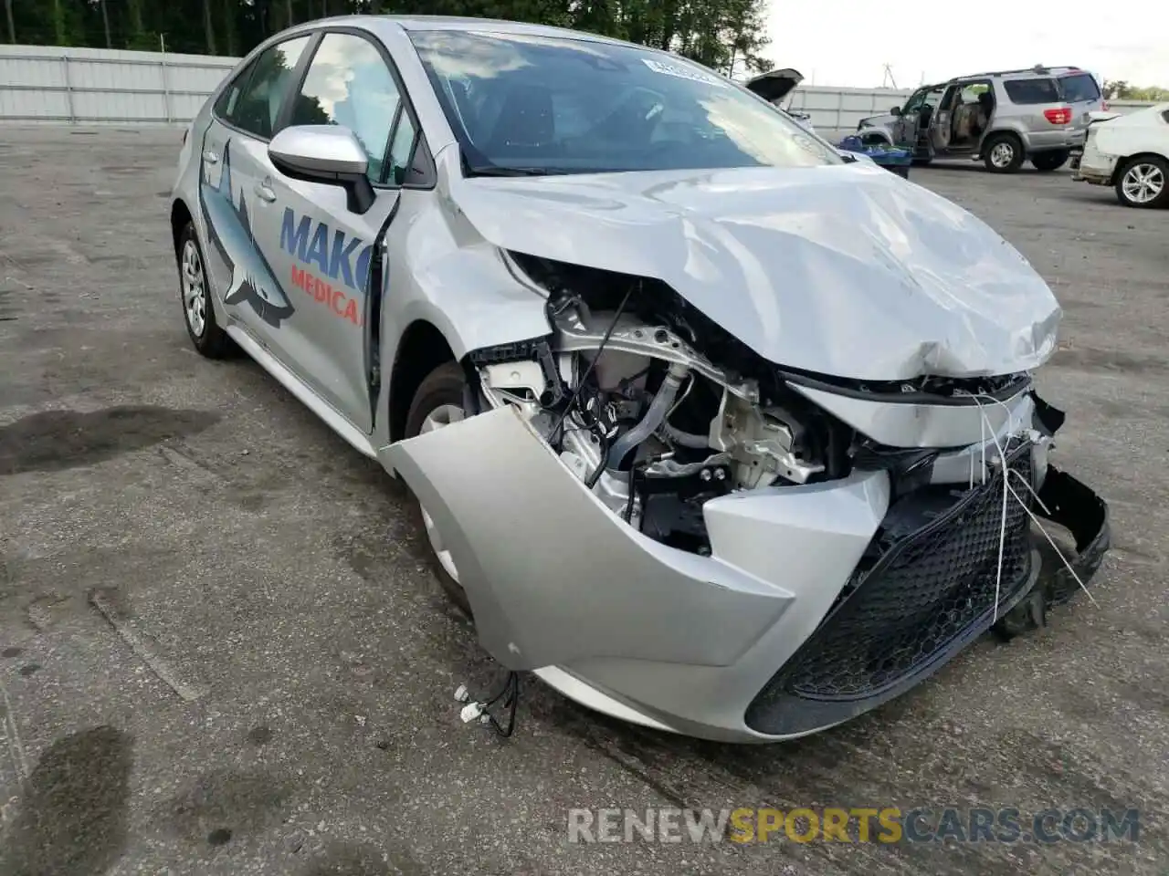 1 Photograph of a damaged car 5YFEPMAEXNP307322 TOYOTA COROLLA 2022