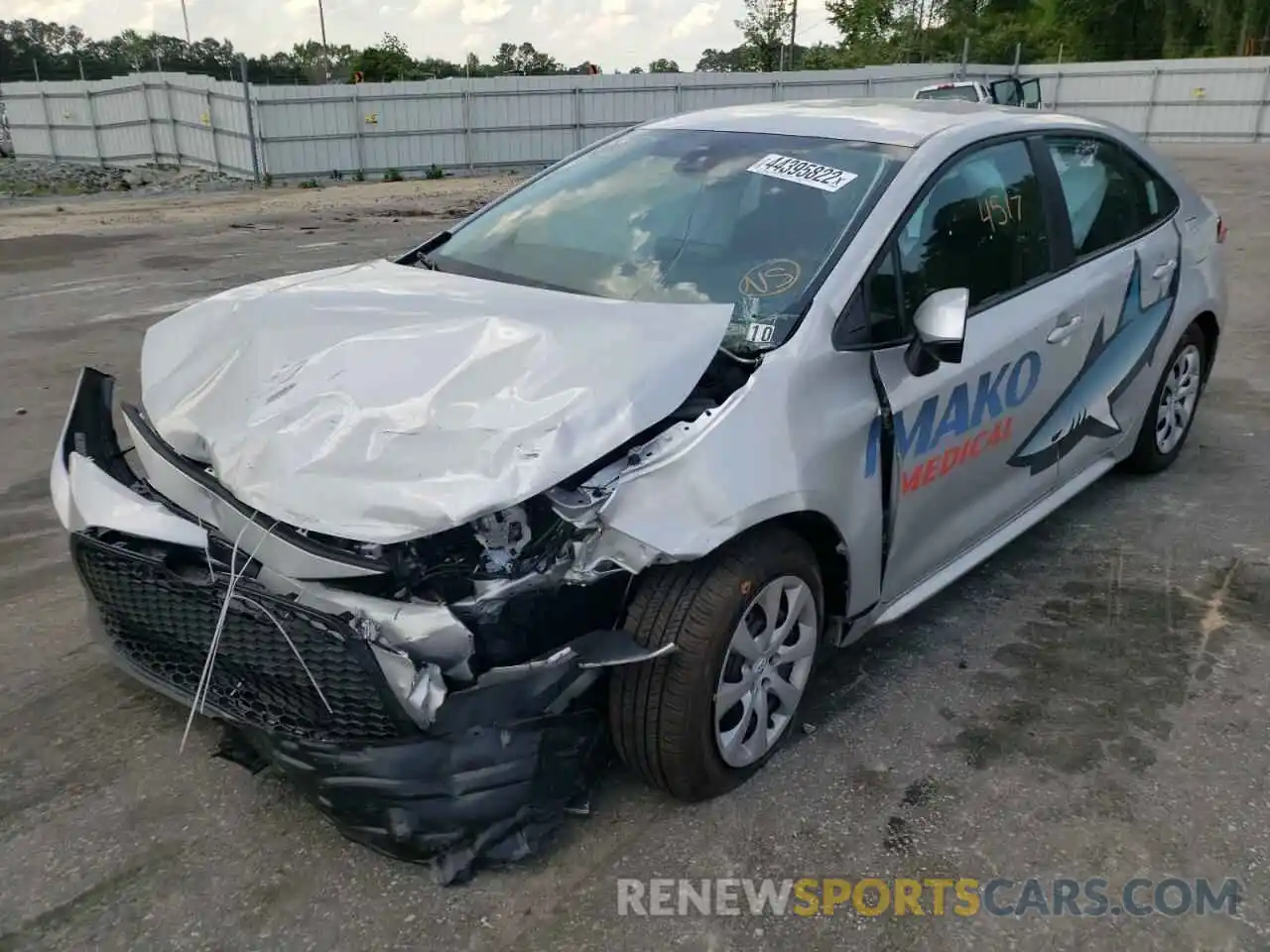 2 Photograph of a damaged car 5YFEPMAEXNP307322 TOYOTA COROLLA 2022