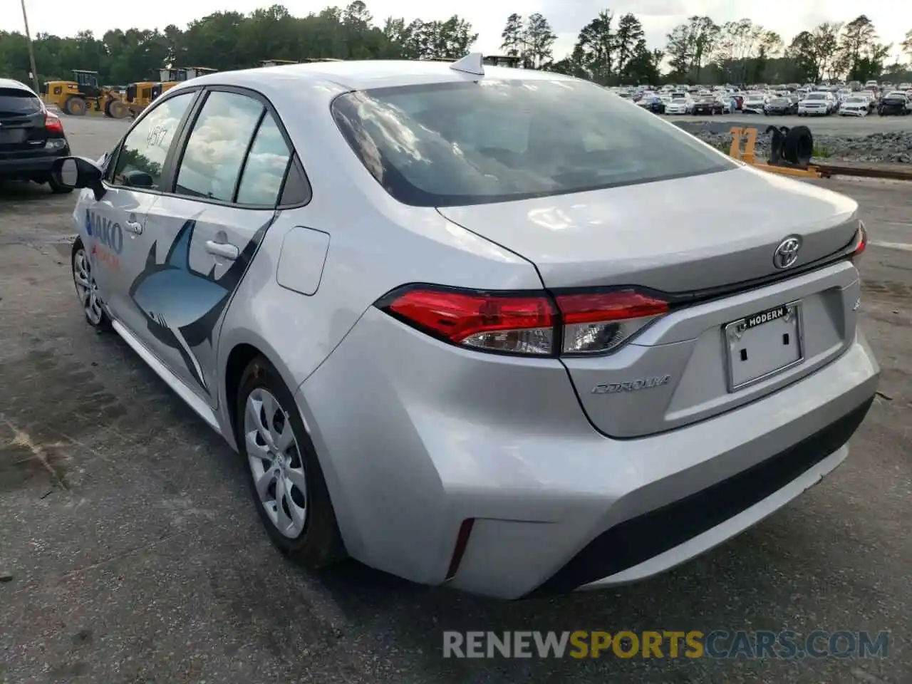 3 Photograph of a damaged car 5YFEPMAEXNP307322 TOYOTA COROLLA 2022