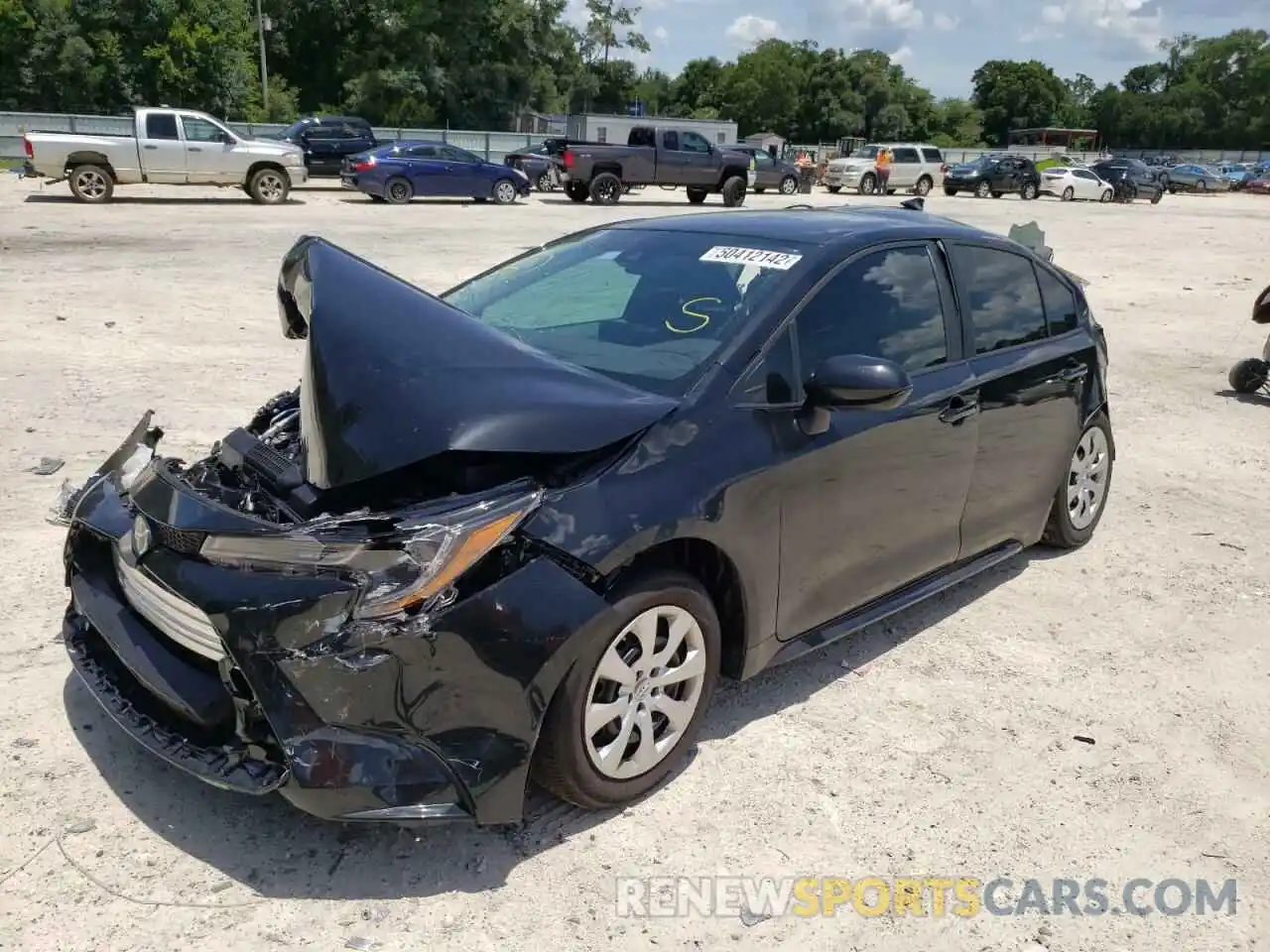 2 Photograph of a damaged car 5YFEPMAEXNP309684 TOYOTA COROLLA 2022