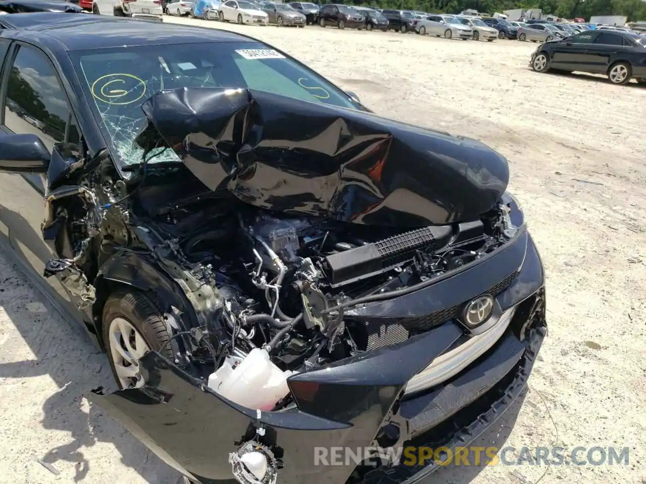 9 Photograph of a damaged car 5YFEPMAEXNP309684 TOYOTA COROLLA 2022