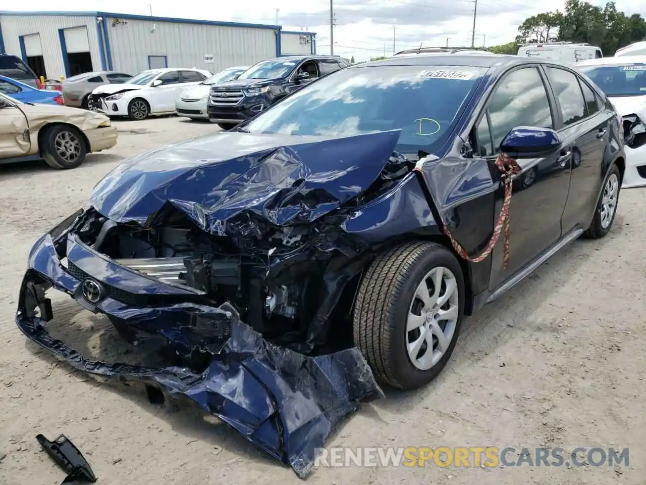 2 Photograph of a damaged car 5YFEPMAEXNP317266 TOYOTA COROLLA 2022