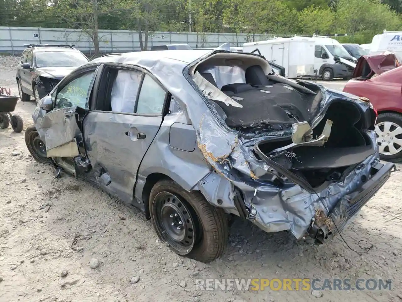 3 Photograph of a damaged car 5YFEPMAEXNP320460 TOYOTA COROLLA 2022