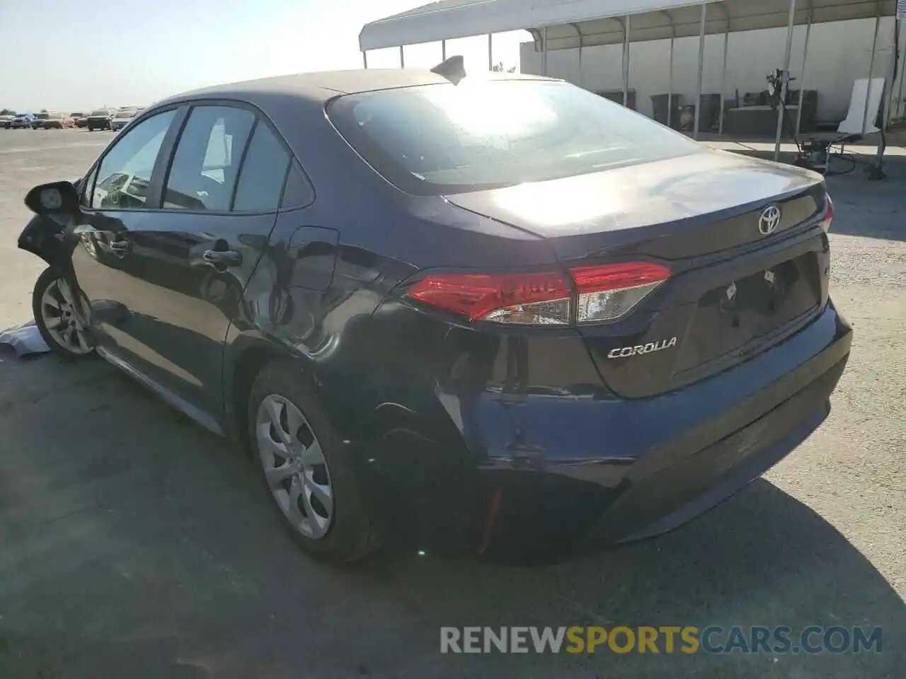 3 Photograph of a damaged car 5YFEPMAEXNP324864 TOYOTA COROLLA 2022