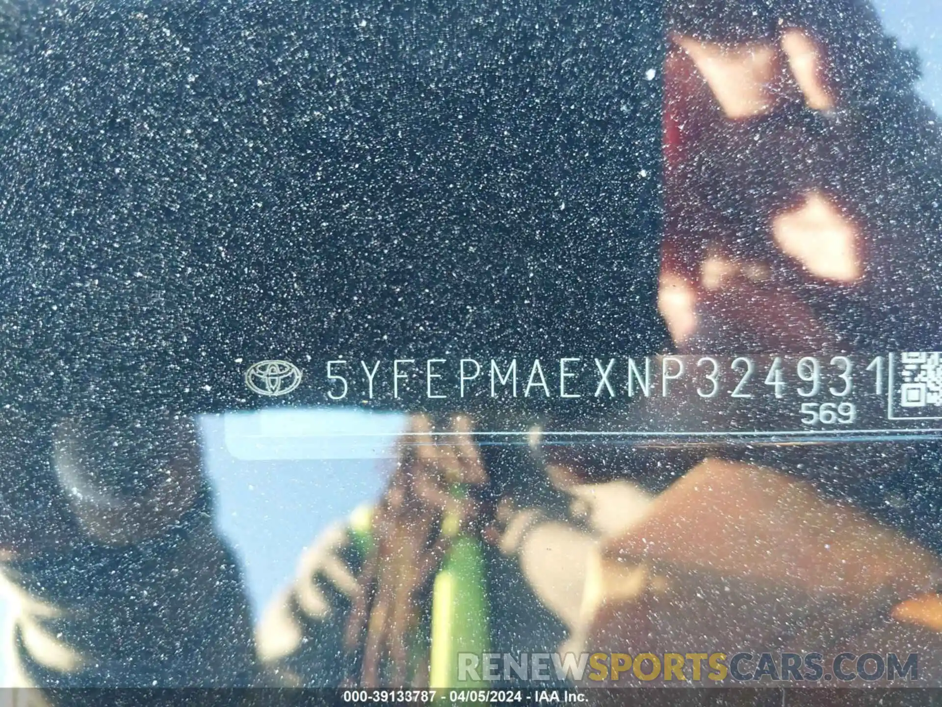 9 Photograph of a damaged car 5YFEPMAEXNP324931 TOYOTA COROLLA 2022
