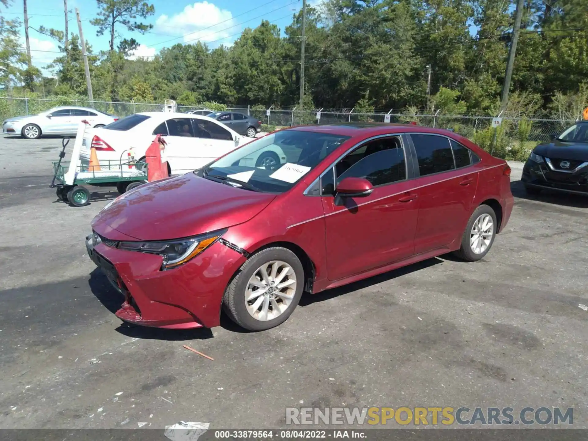 2 Photograph of a damaged car 5YFFPMAE6NP298347 TOYOTA COROLLA 2022