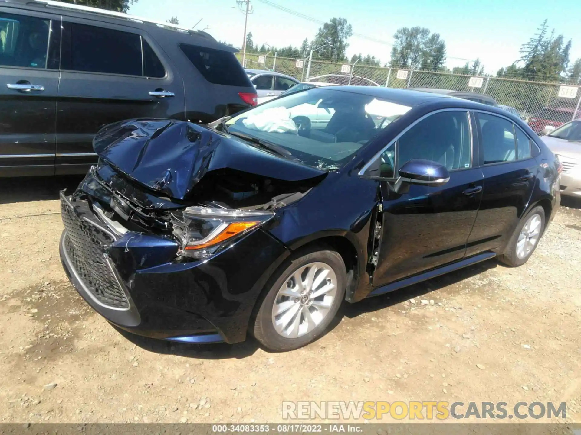 2 Photograph of a damaged car 5YFFPMAE9NP311267 TOYOTA COROLLA 2022