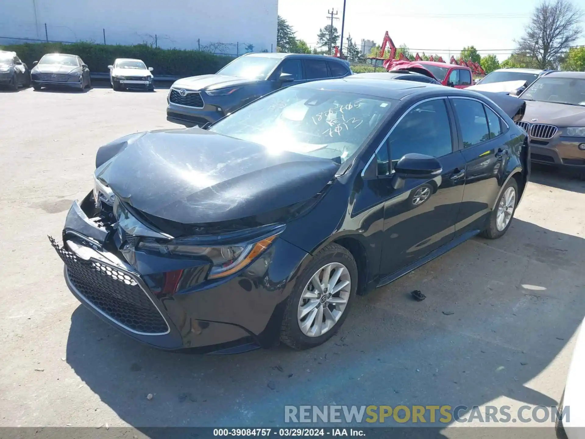 2 Photograph of a damaged car 5YFFPMAEXNP357013 TOYOTA COROLLA 2022