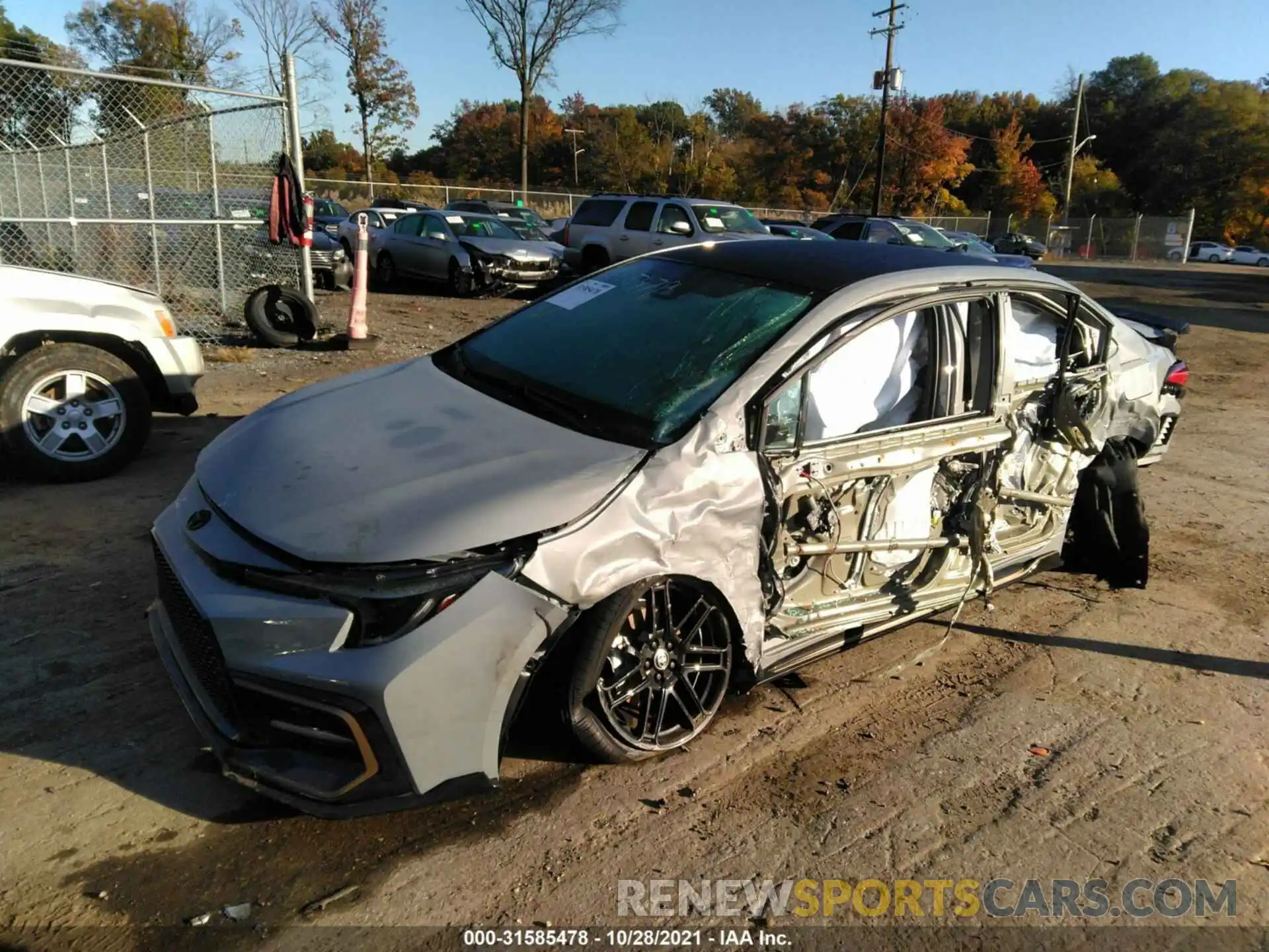 2 Photograph of a damaged car 5YFM4MCE1NP099350 TOYOTA COROLLA 2022