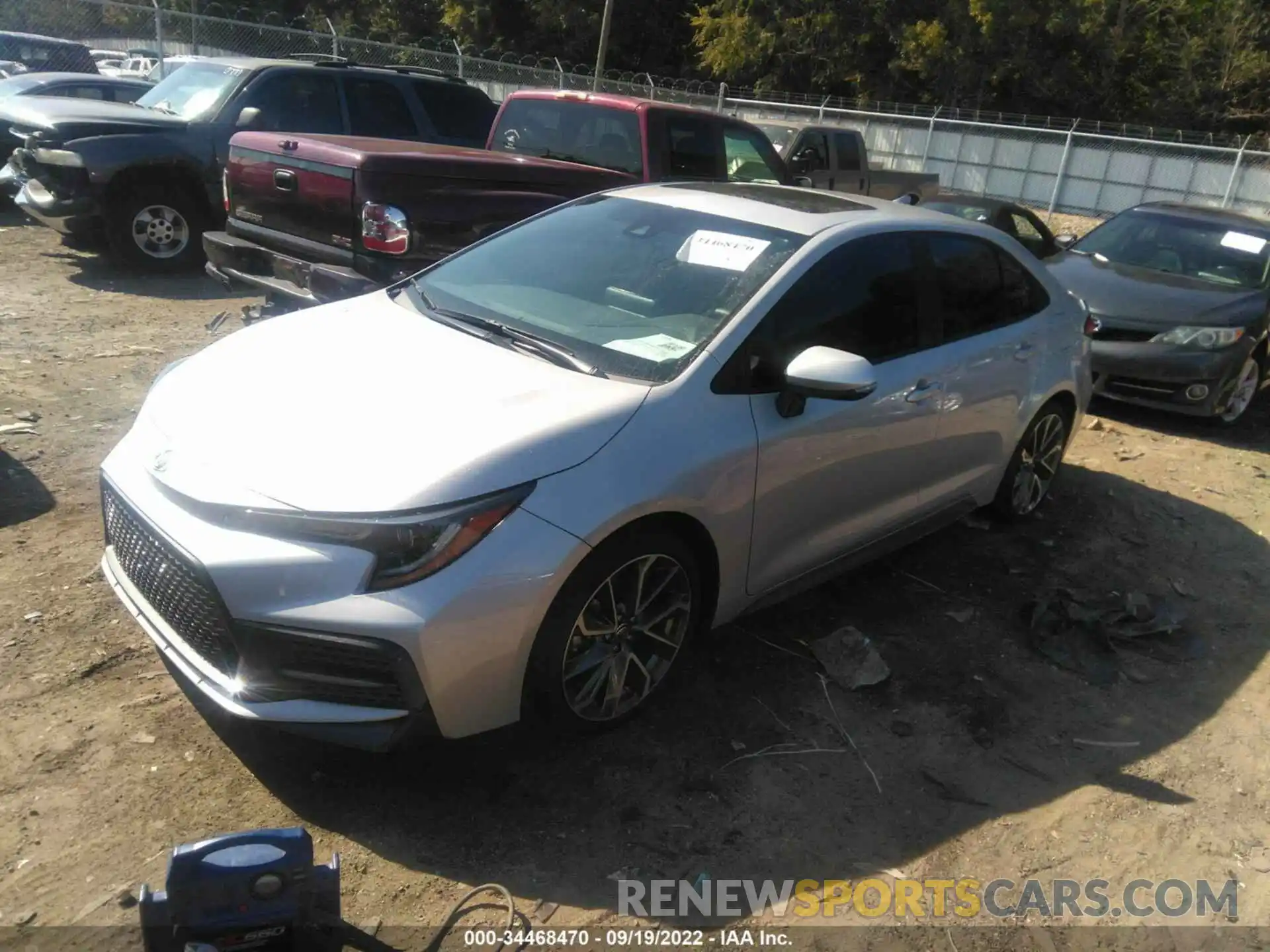 2 Photograph of a damaged car 5YFM4MCEXNP112239 TOYOTA COROLLA 2022