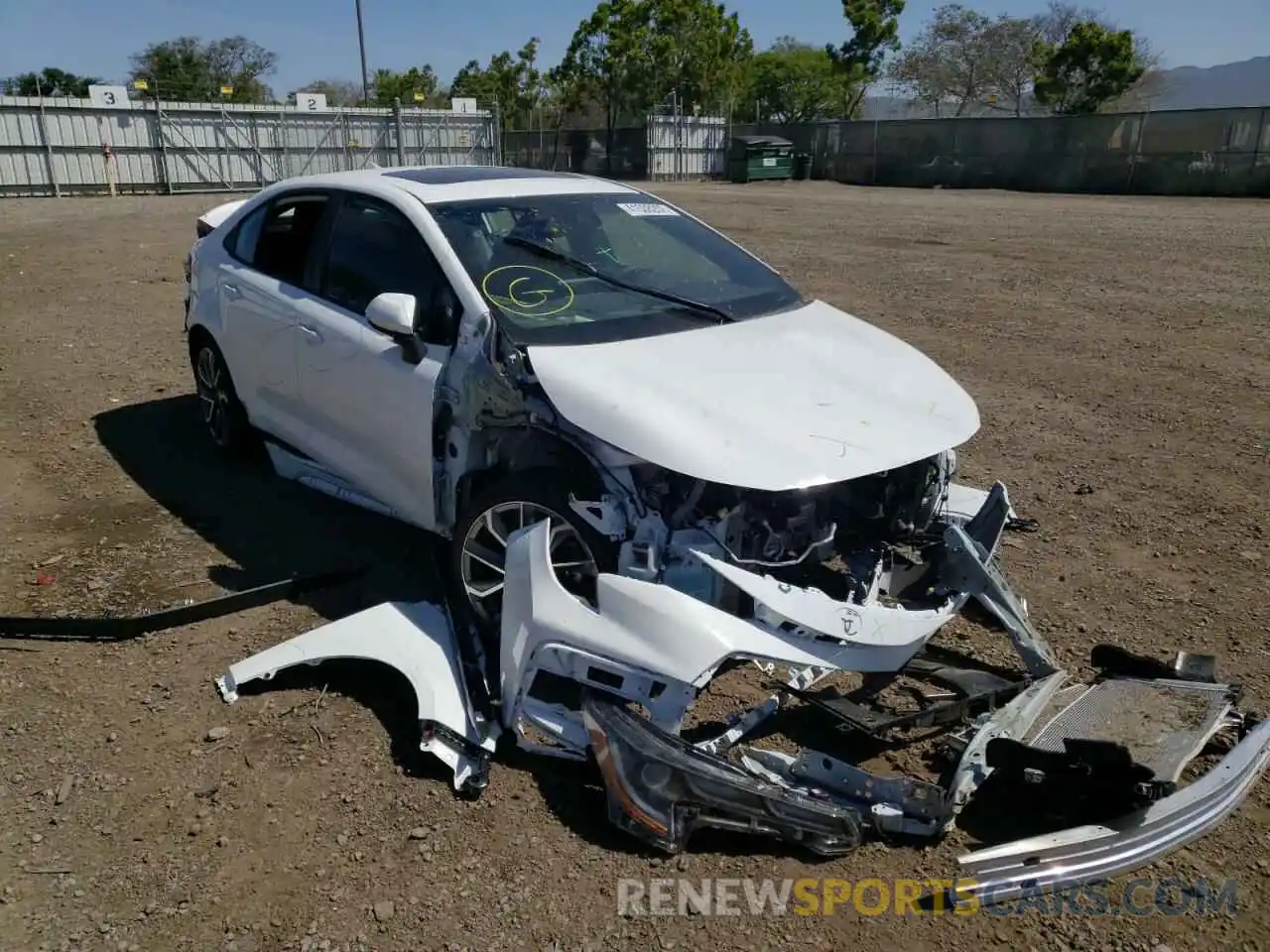 1 Photograph of a damaged car 5YFP4MCE6NP110596 TOYOTA COROLLA 2022