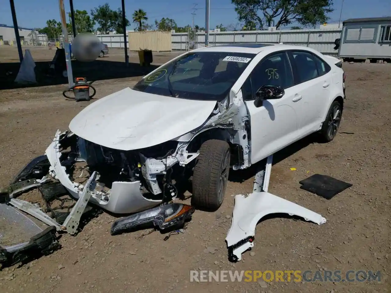 2 Photograph of a damaged car 5YFP4MCE6NP110596 TOYOTA COROLLA 2022