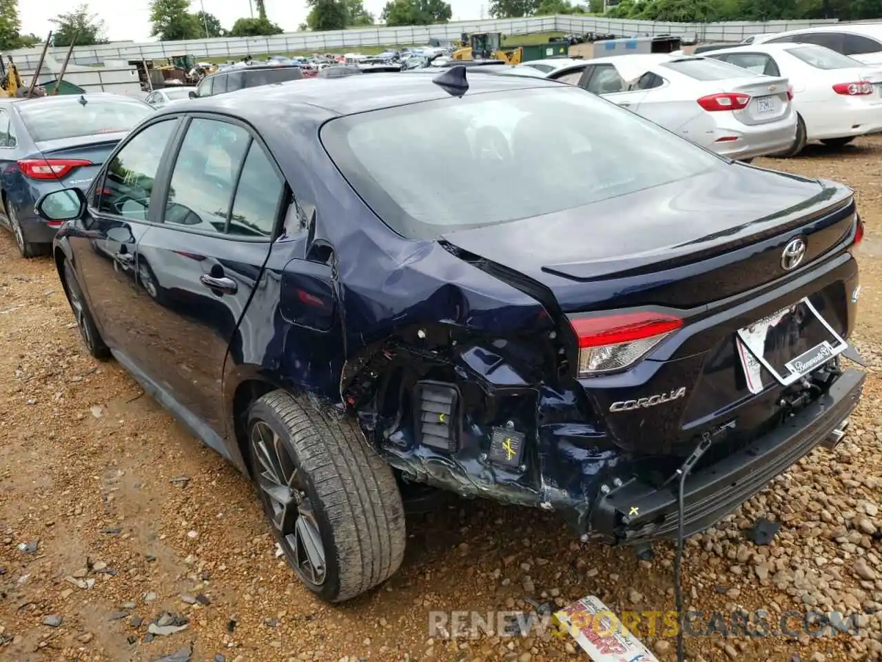 3 Photograph of a damaged car 5YFP4MCE9NP114335 TOYOTA COROLLA 2022