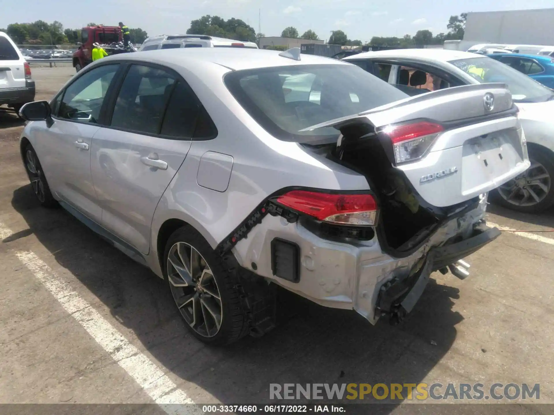 3 Photograph of a damaged car 5YFS4MCE0NP097953 TOYOTA COROLLA 2022