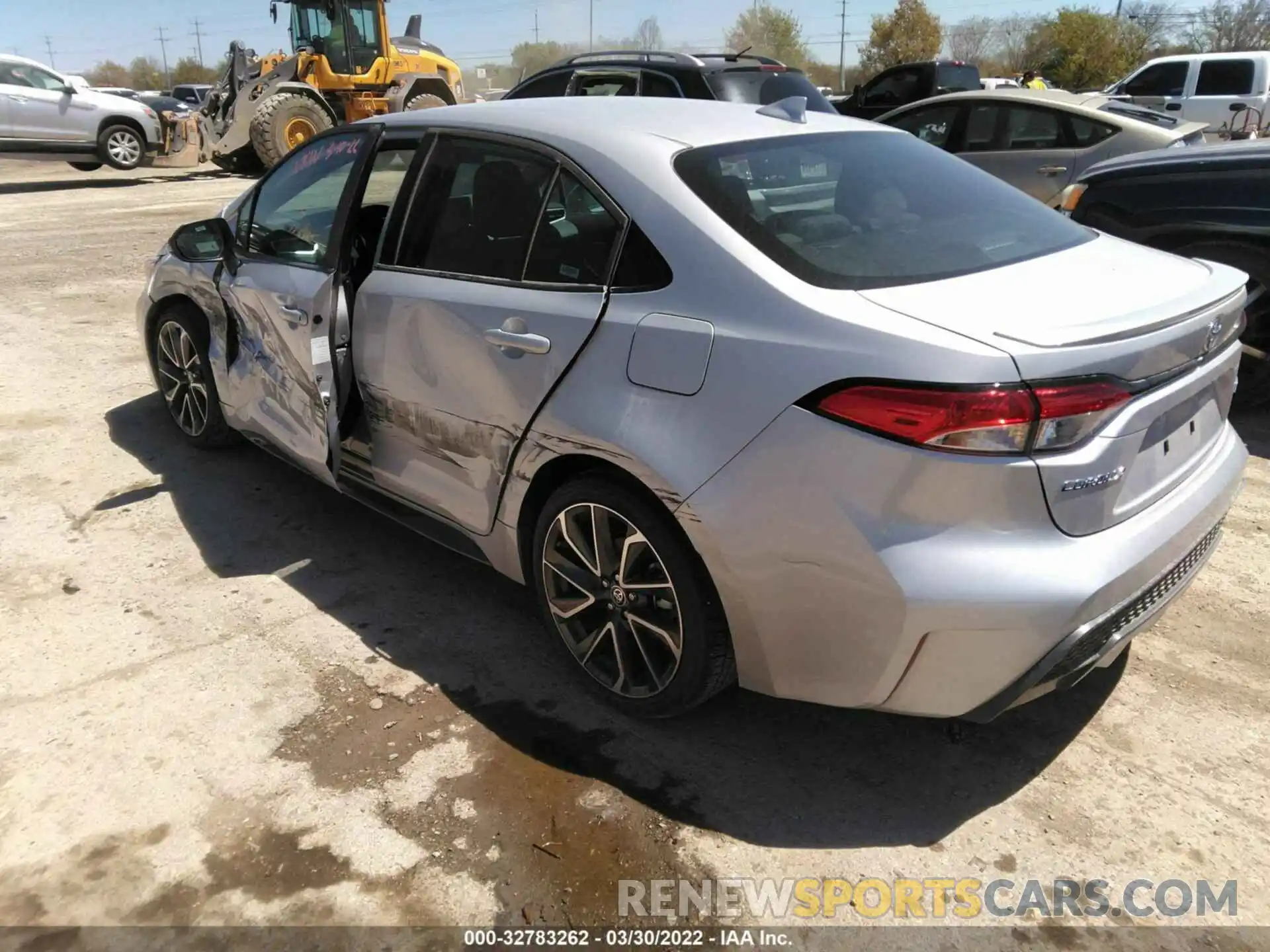 3 Photograph of a damaged car 5YFS4MCE0NP105386 TOYOTA COROLLA 2022