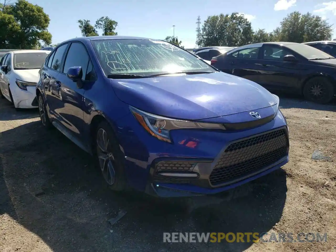 1 Photograph of a damaged car 5YFS4MCE0NP108997 TOYOTA COROLLA 2022