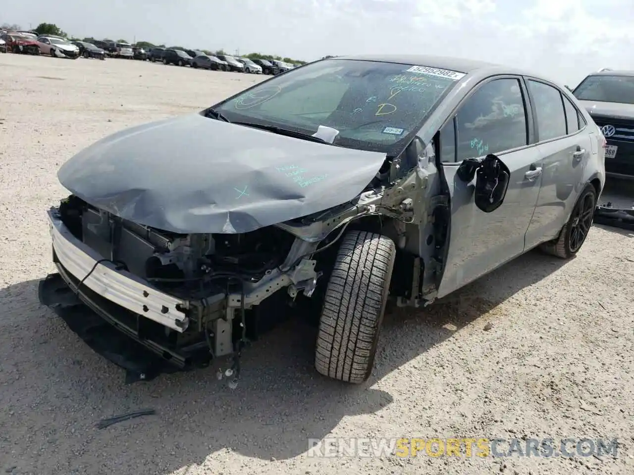 2 Photograph of a damaged car 5YFS4MCE0NP113035 TOYOTA COROLLA 2022