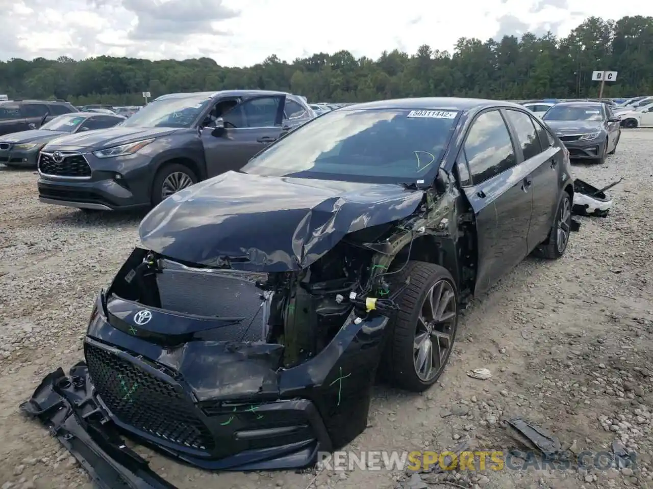 2 Photograph of a damaged car 5YFS4MCE0NP117764 TOYOTA COROLLA 2022