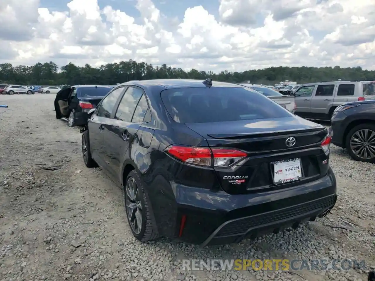 3 Photograph of a damaged car 5YFS4MCE0NP117764 TOYOTA COROLLA 2022