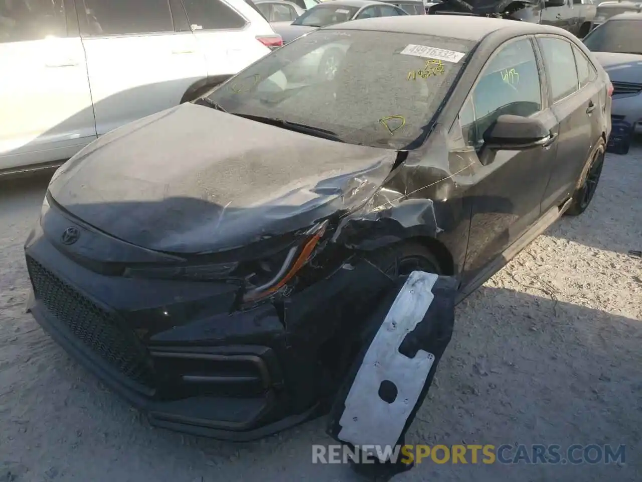 2 Photograph of a damaged car 5YFS4MCE0NP118218 TOYOTA COROLLA 2022