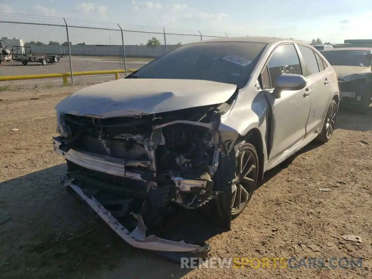 2 Photograph of a damaged car 5YFS4MCE0NP127159 TOYOTA COROLLA 2022